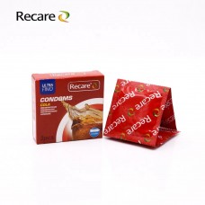 Презервативы Recare Cola Dotted&Ribbed Condoms 3 шт, с пупырышками и ребрами, аромат: Кола