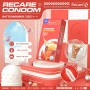 Презервативы Recare Cola Dotted&Ribbed Condoms 12 шт, с пупырышками и ребрами, аромат: Кола