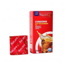Презервативы Recare Cola Dotted&Ribbed Condoms 12 шт, с пупырышками и ребрами, аромат: Кола