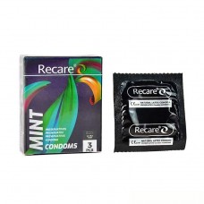 Презервативы Holographic Recare Ultra Thin Mint Condoms 3 шт, ультратонкие, аромат: мята