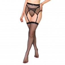 Комплект пояс и чулки Art of Sex - Deily, цвет черный, размер M