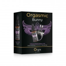 Набор Orgie Orgasmic Bunny: возбуждающие капли и эрекционное виброкольцо