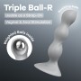 Анальный стимулятор-бусины Satisfyer Triple Ball-R Grey