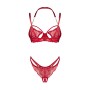 Комплект Obsessive Matildea 2-pcs crotchless set 2XL/3XL