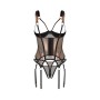 Корсет Obsessive Soranna cupless corset & crotchless thong 2XL/3XL