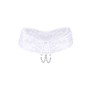 Сексуальные открытые трусики Art of Sex - Isabell, цвет белый, размер L-2XL