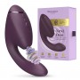 Двойной вакуумный клиторальный стимулятор с вибрацией Womanizer Next Duo - Dark Purple