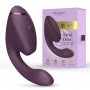 Двойной вакуумный клиторальный стимулятор с вибрацией Womanizer Next Duo - Dark Purple