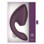 Двойной вакуумный клиторальный стимулятор с вибрацией Womanizer Next Duo - Dark Purple