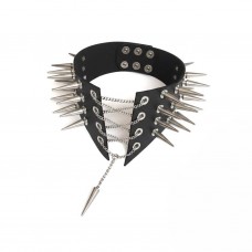 Чокер-воротник с шипами Art of Sex - Ariadne, экокожа, цвет черный, XS-M