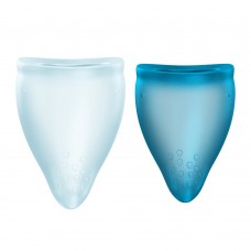 Набор менструальных чаш Fun Factory FUN CUP EXPLORE KIT, 2 шт, Multicolored Turquoise, объемы 20 и 30 мл