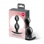 Анальные шарики Fun Factory B BALLS DUO Black, эффект вибрации, диаметр 3,2 и 3,6 см