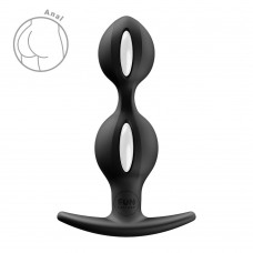 Анальные шарики Fun Factory B BALLS DUO Black, эффект вибрации, диаметр 3,2 и 3,6 см