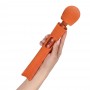 Вибромассажер Fun Factory VIM Vibrating Wand Orange, супермощный и легкий, до 6 часов работы