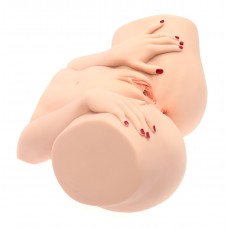 Мастурбатор-полуторс Naked Factory BARBIE, вагина + анус, 2 канала, очень реалистичный, сквозной