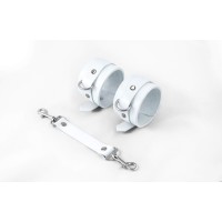 Наручники Feral Feelings - Hand Restraints White, натуральна шкіра