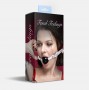 Кляп силіконовий Feral Feelings Silicon Ball Gag White/Black, білий ремінець, чорна кулька