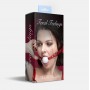Кляп силіконовий Feral Feelings Silicon Ball Gag Red/White, червоний ремінець, біла кулька