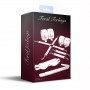 Набір Feral Feelings BDSM Kit 5 White, наручники, поножі, хрестовина, маска, падл