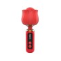 Вибромассажер Loviss Rose Mini Massage Wand Vibrator, головка в виде розы, 9 режимов
