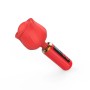 Вибромассажер Loviss Rose Mini Massage Wand Vibrator, головка в виде розы, 9 режимов