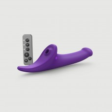Вибронасадка для страпона с вакуумной стимуляцией Strap-On-Me Multi Orgasm Dildo M Purple