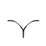 Трусики Noir Handmade P014 Dominae PVC panty with silver clasp S