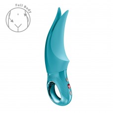 Вибратор для клитора Fun Factory VOLTA Aquamarine, гибкий двойной кончик