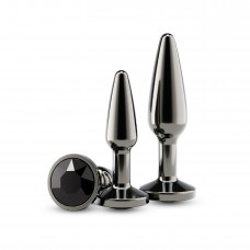 Набір анальних пробок NS Novelties Rear Assets - Tapered Trainer Kit - Gunmetal - Black