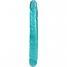 Фаллоимитатор двусторонний Doc Johnson Crystal Jellies 12