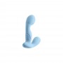 Вибромассажер простаты S Pleasures Premium FUZZY, бирюзовый, с рельефом, 10 режимов вибрации