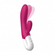 Вибратор-кролик Liebe Bend It Plus Rechargeable Cerise, гибкий, 2 мотора, 10 режимов