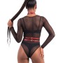 Жіноча портупея з шипами Art of Sex - Milana, екошкіра, розмір XS-2XL, колір червоний