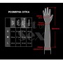 Вінілові мітенки Art of Sex - Lora довгі, розмір M, колір чорний з ефектом голограми