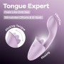 Вагінально-кліторальний вібратор Satisfyer Tongue Expert з язичком