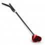 Стек Liebe Seele Flower Rhythm - Black and Red Leather Flowers Riding Crop