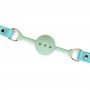 Кляп Liebe Seele Blue Lamb Leather Ball Gag with Velvet Lining
