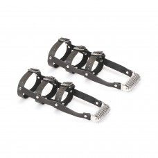 Кожаная портупея для голеностопа со шпорами Liebe Seele Leather High Heel Ankle Harness Silver