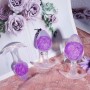 Анальна пробка Liebe Seele Icecream-shaped Crystal Anal Plug - Purple Medium