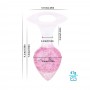 Анальна пробка Liebe Seele Heart-shaped Crystal Anal Plug - Pink Small