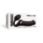 Безремневой вибрострапон с вакуумной стимуляцией Strap-On-Me MULTI ORGASM Black XL (мятая упаковка!!!)