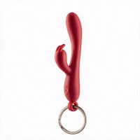 Брелок вібратор-кролик Diverty Sex Red
