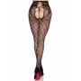 Колготки Leg Avenue Net Tights with Crotchless Panty One Size Black