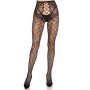 Колготки Leg Avenue Net Tights with Crotchless Panty One Size Black