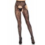 Колготки Leg Avenue Bloom Net Suspender Tights One Size Black