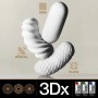 Мастурбатор Tenga 3Dx Zen, дуже ніжний