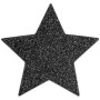 Пестіс - стікіні Bijoux Indiscrets - Flash Star Black, наклейки на соски