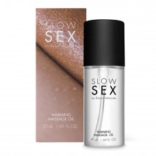Розігріваюча їстівна масажна олія Bijoux Indiscrets SLOW SEX - Warming massage oil