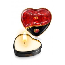 Массажная свеча сердечко Plaisirs Secrets Peach (35 мл)