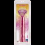 Фалоімітатор Doc Johnson Radiant Gems 8 Inch Fuchsia, діаметр 4,3см, антибактеріальний ПВХ